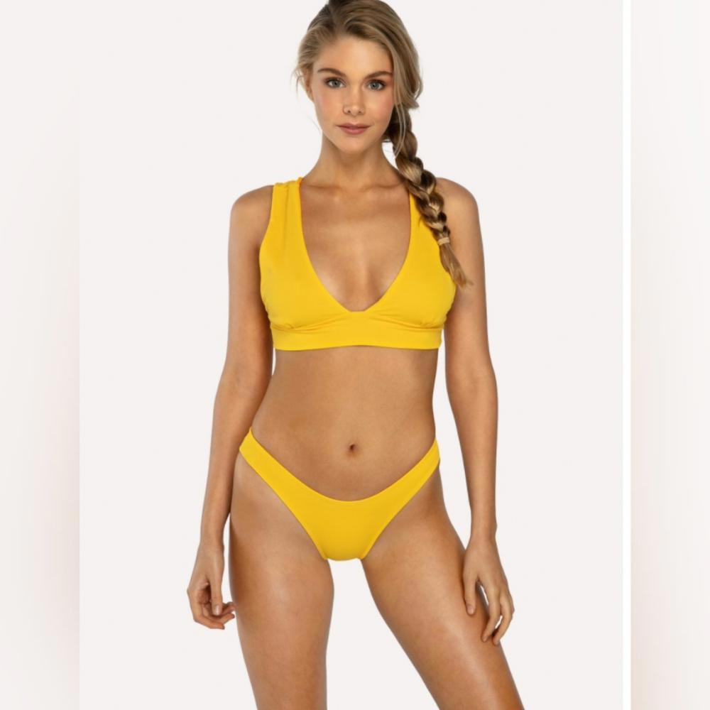 NIKKI BIKINI TOP (2 COLORS: Yellow & Peach)